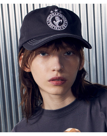 HORSE SYMBOL 5PANEL CAP_CHARCOAL