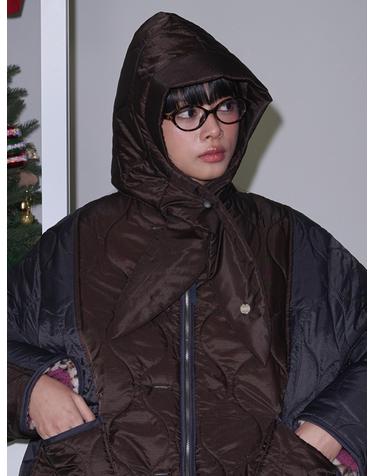 Quilted Padding Balaclava_Brown