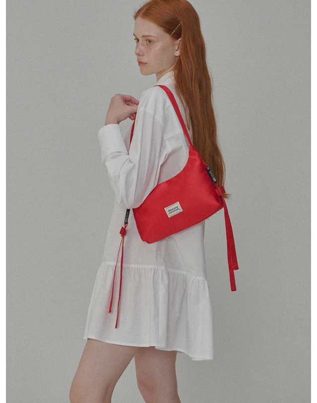 오프닝선샤인 Cotton shirring mini shirt dress_White 착용컷