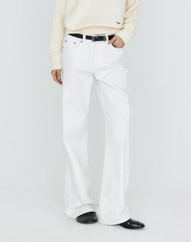 화이트 데님 스트레이트 팬츠 MDPT054WHITE