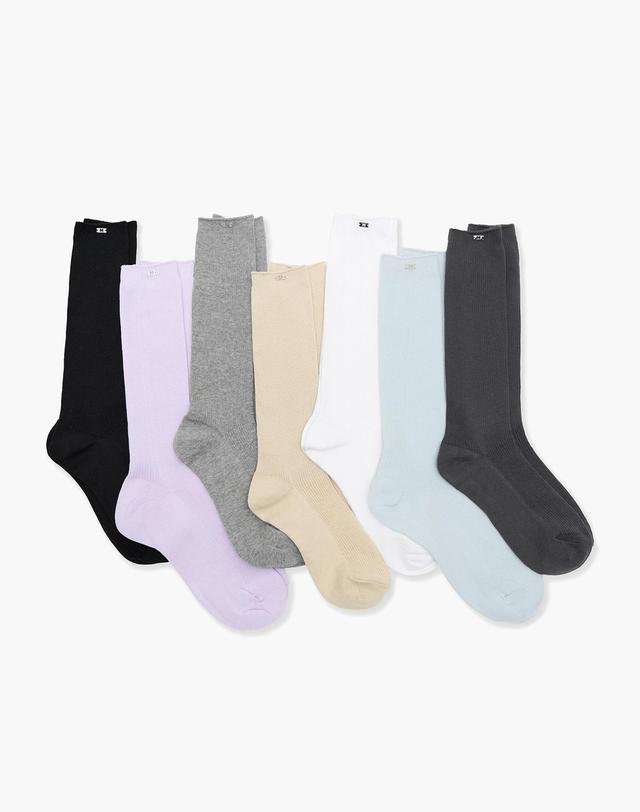 몽돌 썸머 골지 루즈 삭스 MDAC048_5 Colors 착용컷