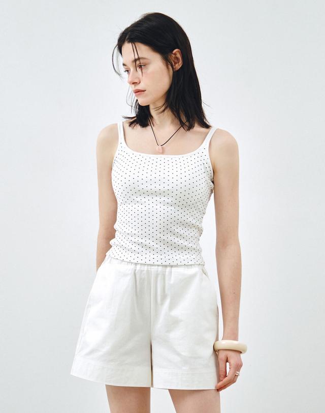몽돌 캡 내장 스퀘어넥 이너 나시 MDTS075_7 Colors 착용컷
