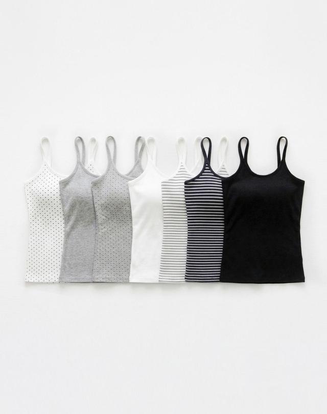 몽돌 캡 내장 스퀘어넥 이너 나시 MDTS075_7 Colors 착용컷