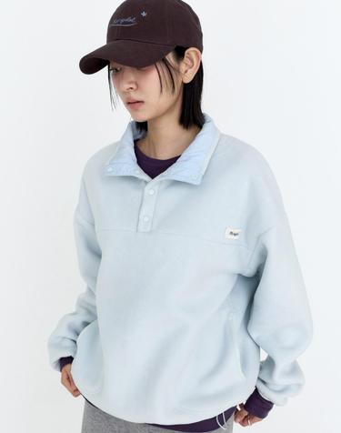하프 스냅 플리스 아노락 스카이블루 MDTS103SKYBLUE