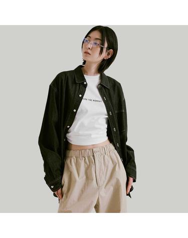 싱글 포켓 데님 셔츠 (MKBAA5002)