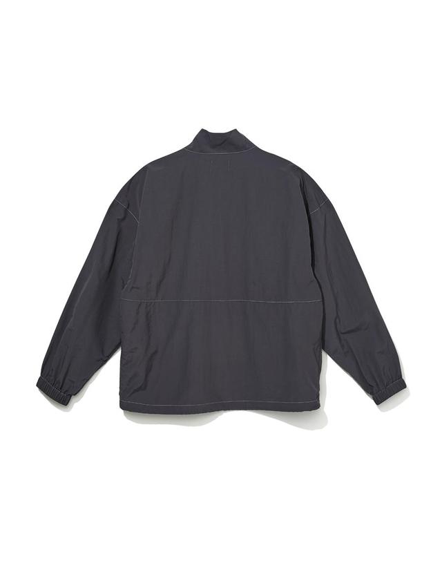 마크엠 나일론 하이넥 아노락 차콜 (MIMAA6003) 착용컷