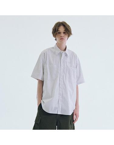 스트라이프 빅핏 셔츠 (MIBAC5507)
