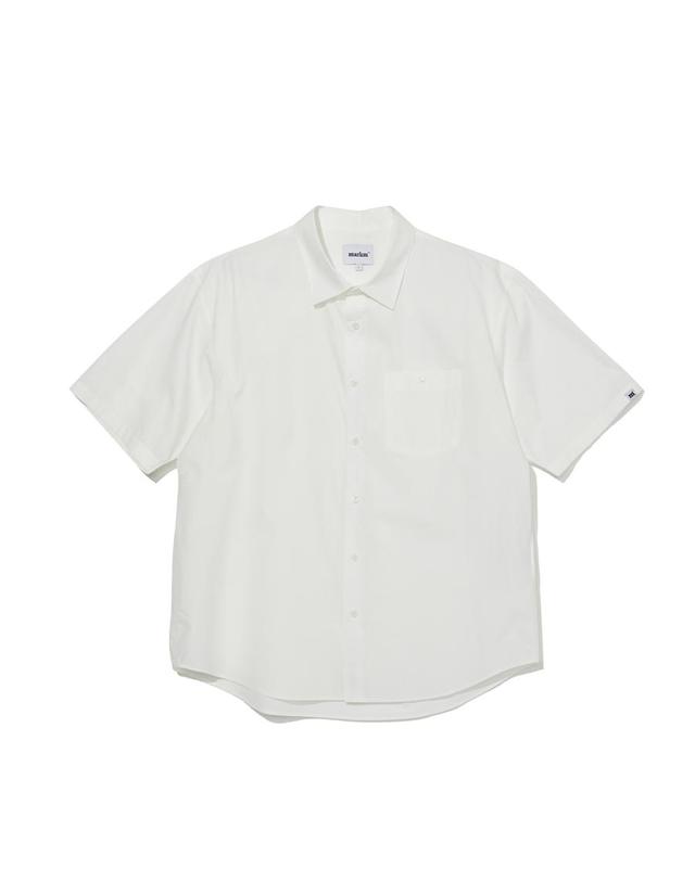 마크엠 60수 고밀도 반팔 셔츠 (MIBAC5503) 착용컷