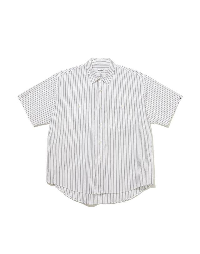 마크엠 스트라이프 빅핏 셔츠 (MIBAC5507) 착용컷