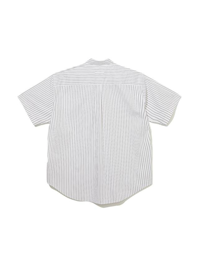 마크엠 스트라이프 빅핏 셔츠 (MIBAC5507) 착용컷
