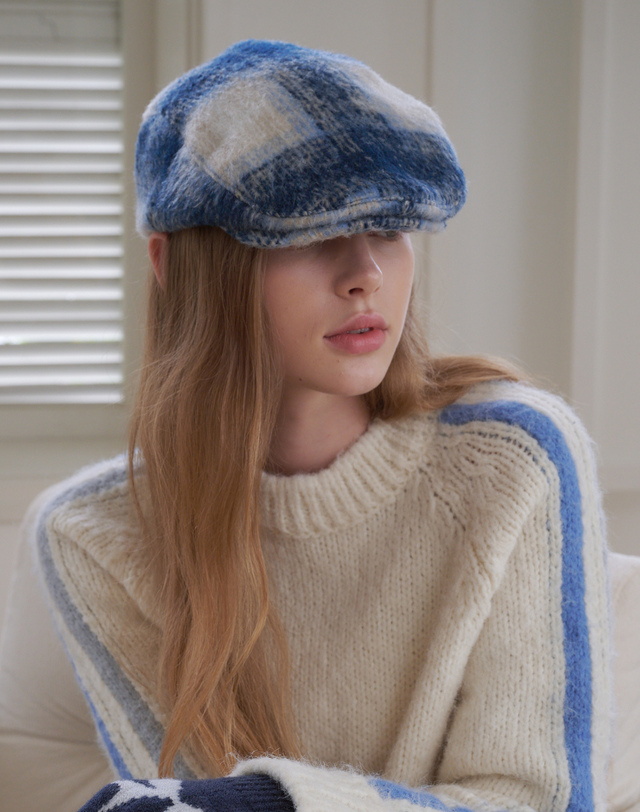 올인컴플리트 Tartan Check Hunting Cap (2 Colors) 착용컷