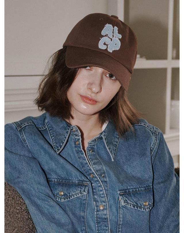 올인컴플리트 [뉴컬러 오픈] ALCP Applique Washed Ball Cap (4 Colors) 착용컷
