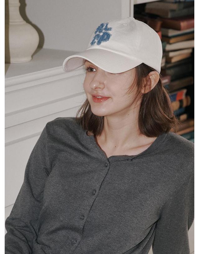 올인컴플리트 [뉴컬러 오픈] ALCP Applique Washed Ball Cap (4 Colors) 착용컷