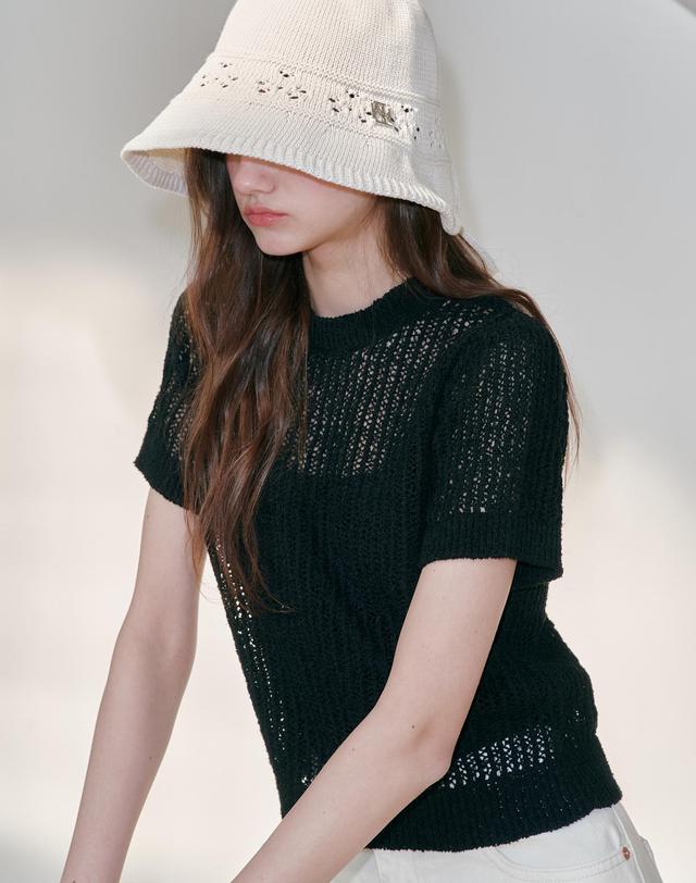 올인컴플리트 Melly Knit Top (3 Colors) 착용컷