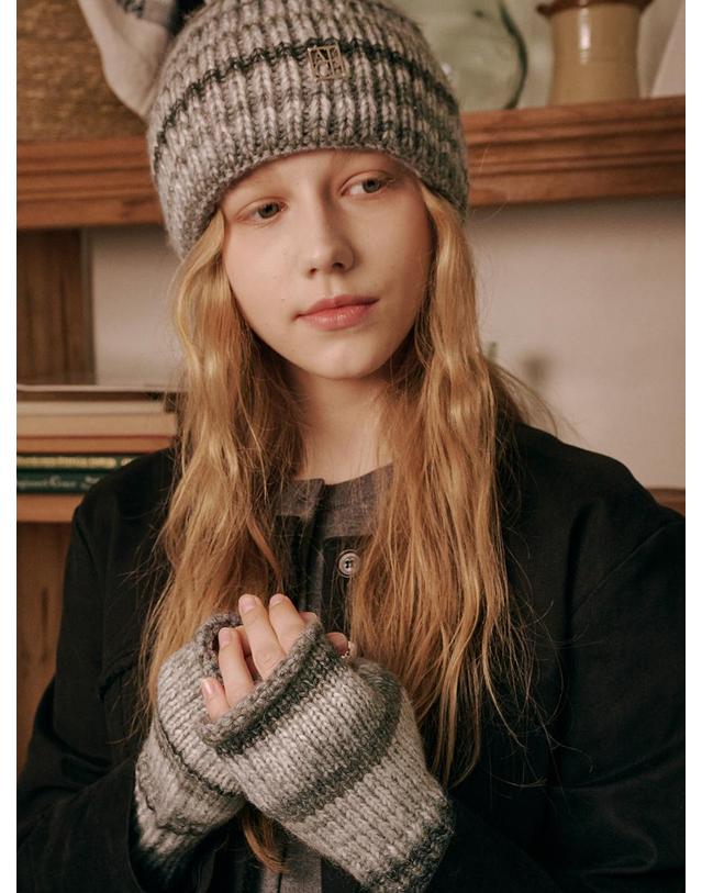 올인컴플리트 Journey Of Sky Beanie & Warmer Set (3 Colors) 착용컷