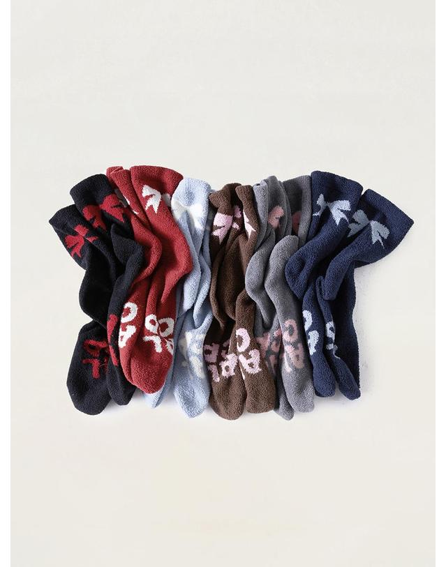 올인컴플리트 ALCP Ribbon Fluffy Socks (6 Colors) 착용컷