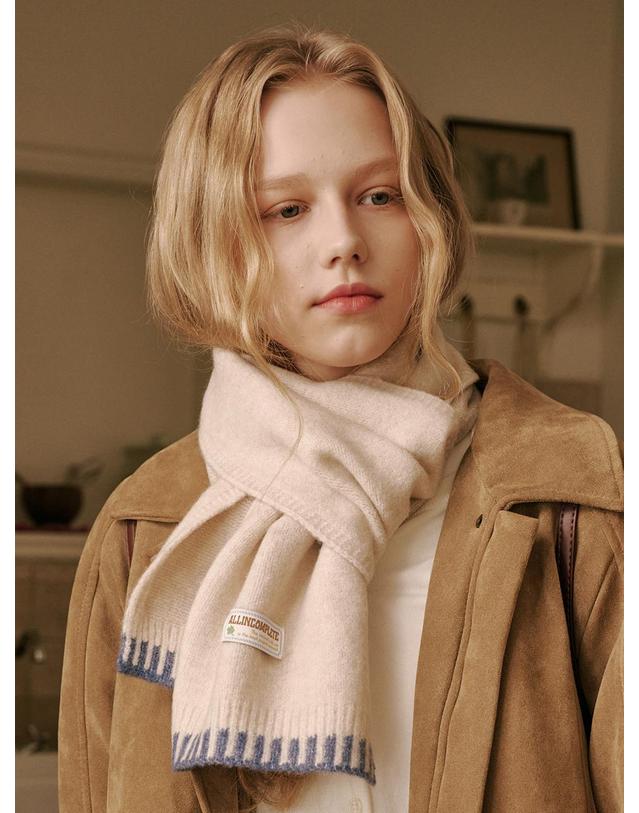 올인컴플리트 Piano Knit Muffler (5 Colors) 착용컷