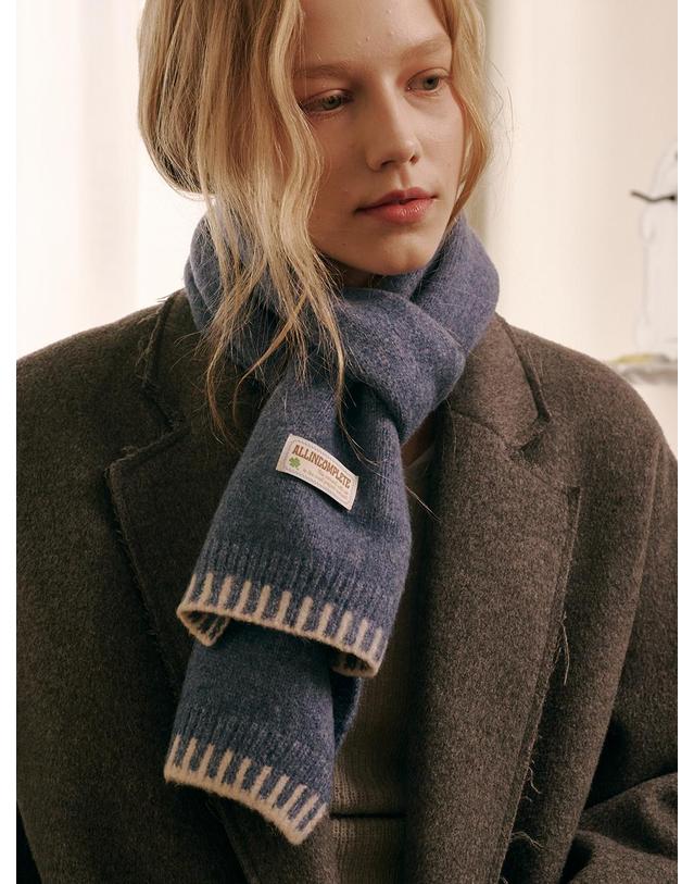 올인컴플리트 Piano Knit Muffler (5 Colors) 착용컷