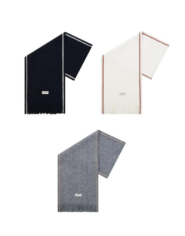 올인컴플리트 FootPrint Knit Muffler (3 Colors) 착용컷