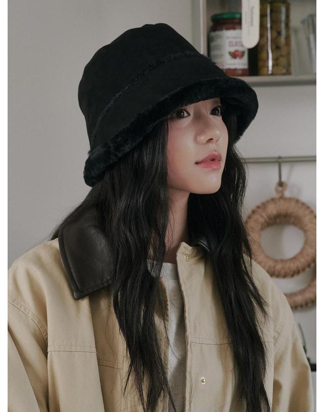 올인컴플리트 Moon Suede Bonnet Hat (4 Colors) 착용컷