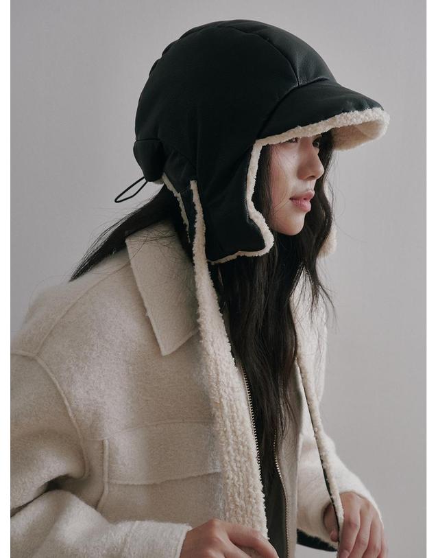 올인컴플리트 Leather Poddle Padding Balaclava (3 Colors) 착용컷