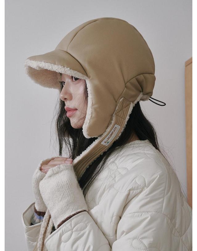 올인컴플리트 Leather Poddle Padding Balaclava (3 Colors) 착용컷