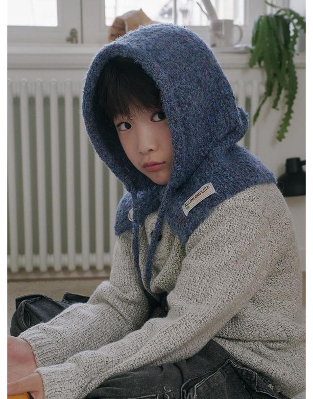 올인컴플리트 Family Sprinkle Boucle Balaclava_Kids (5 Colors) 착용컷