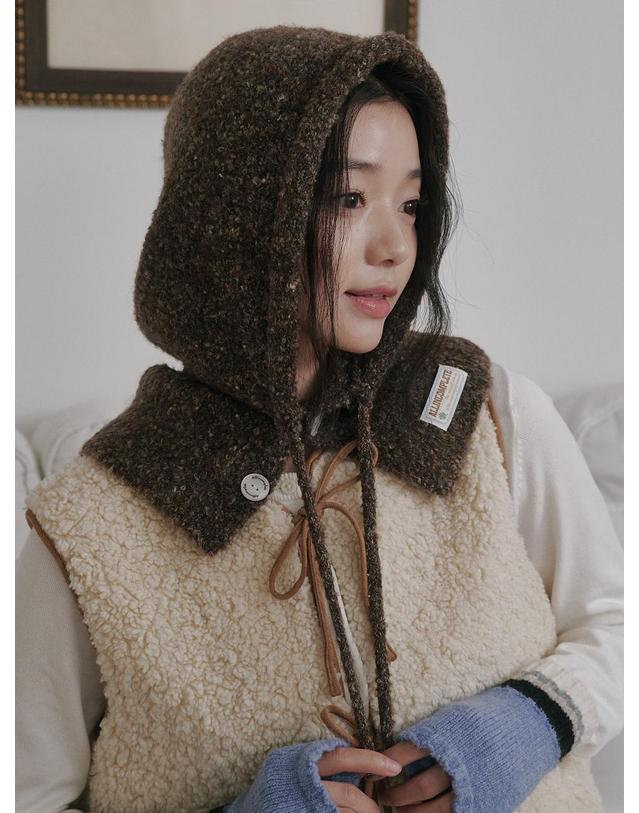 올인컴플리트 Family Sprinkle Boucle Balaclava_Adult (5 Colors) 착용컷