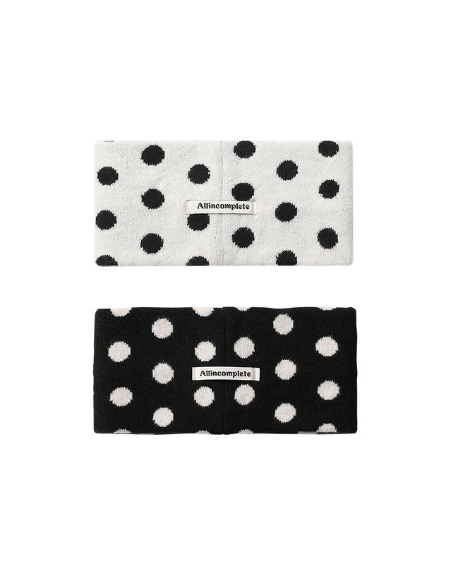 올인컴플리트 Dot Pattern Hairband (2 Colors) 착용컷
