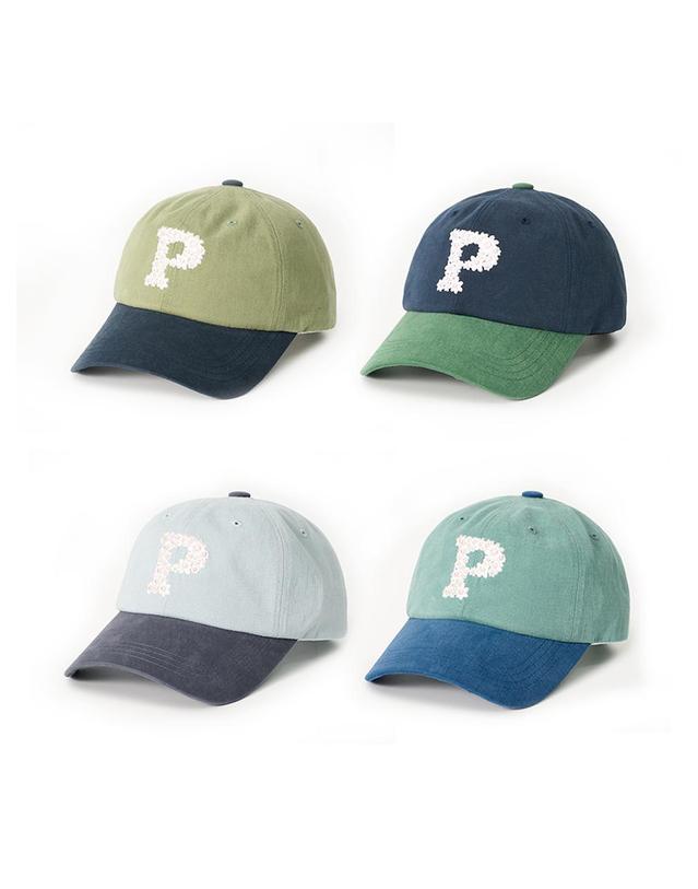 올인컴플리트 Floral P Logo Ball Cap (4 Colors) 착용컷