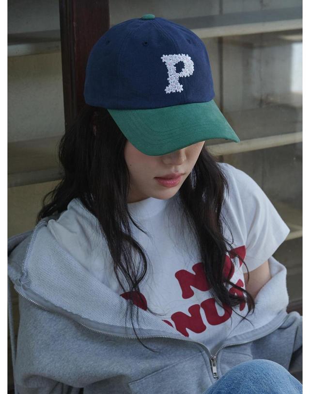 올인컴플리트 Floral P Logo Ball Cap (4 Colors) 착용컷