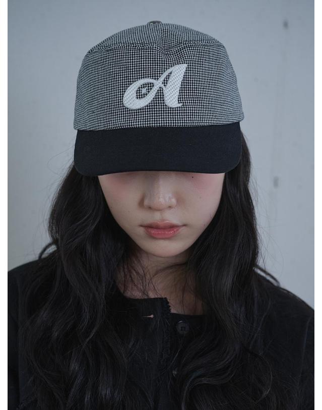 올인컴플리트 Two Tone Houndstooth Pillbox Cap (2 Colors) 착용컷