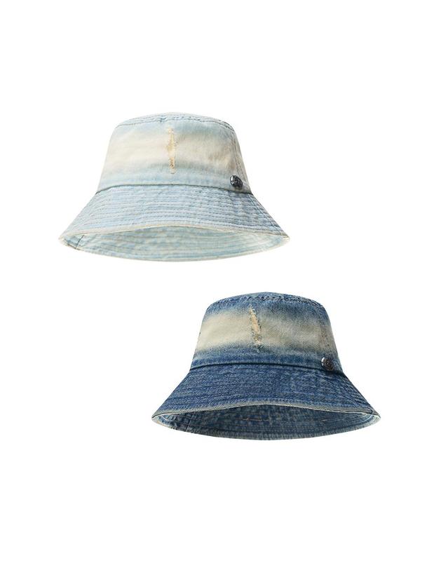 올인컴플리트 Vintage Bleaching Denim Bucket Hat (2 Colors) 착용컷