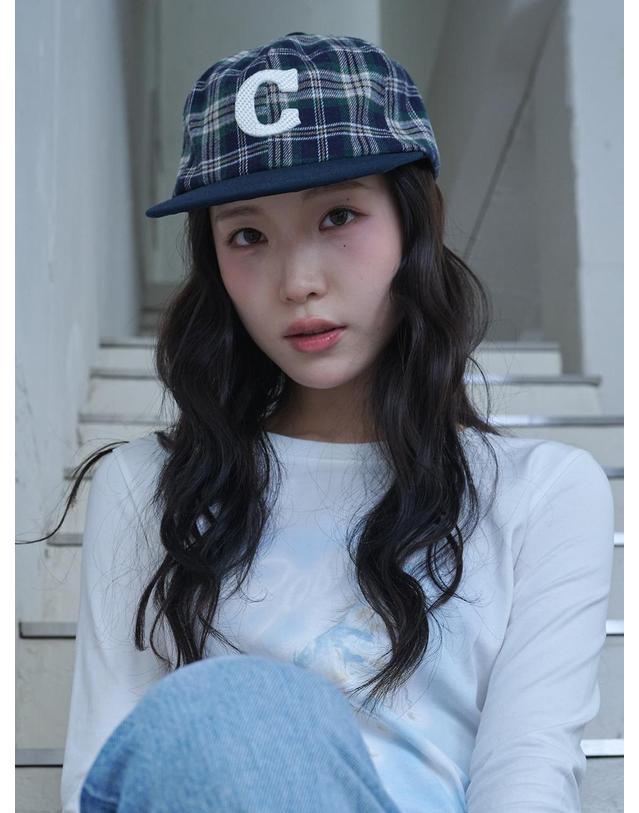 올인컴플리트 C Logo Check Cap (4 Colors) 착용컷
