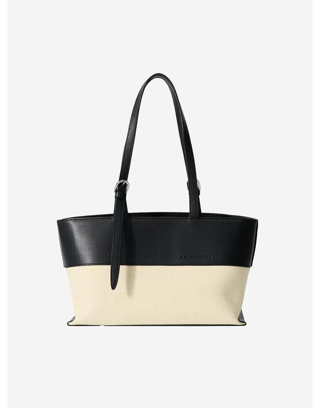 올인컴플리트 Bella Leather Canvas Bag 착용컷