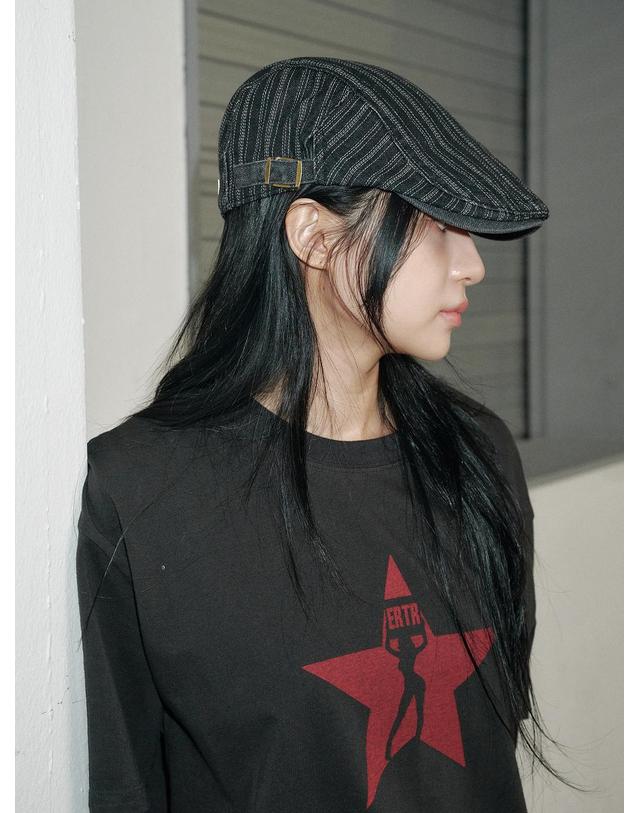올인컴플리트 Stitch Stripe Hunting Cap (2 Colors) 착용컷