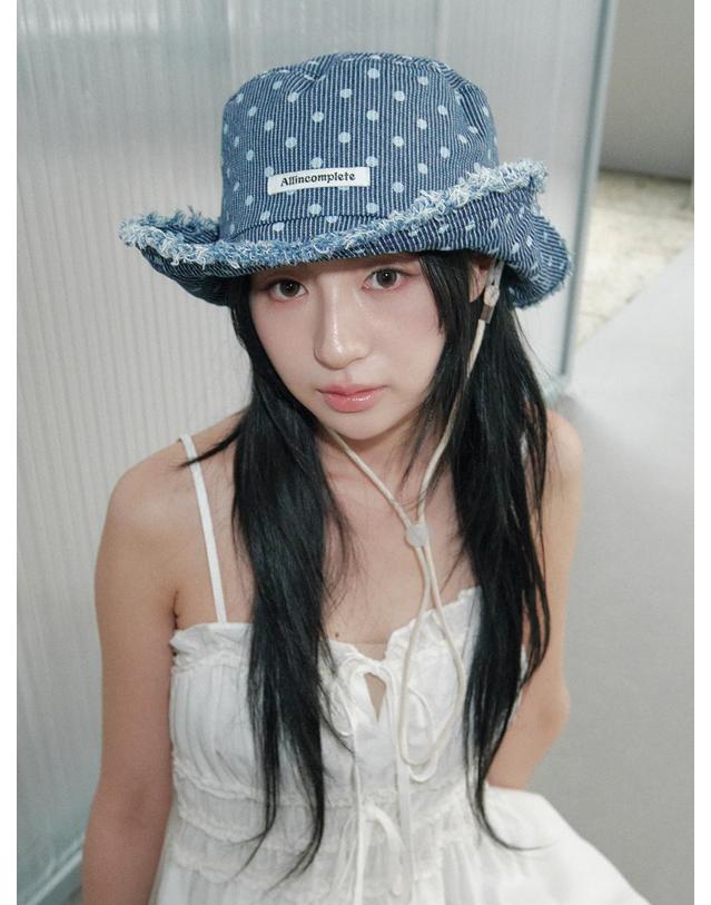 올인컴플리트 Dot Stripe Denim Safari Hat 착용컷