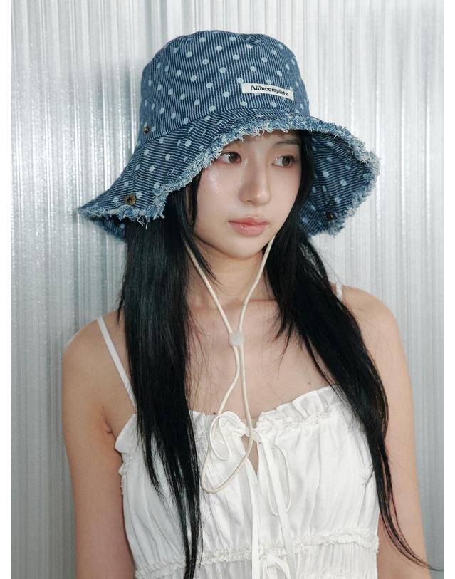 올인컴플리트 Dot Stripe Denim Safari Hat 착용컷