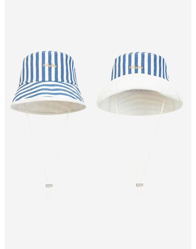 올인컴플리트 Stripe Denim Safari Hat 착용컷