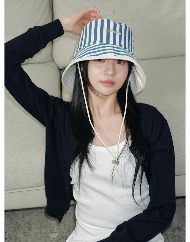 올인컴플리트 Stripe Denim Safari Hat 착용컷