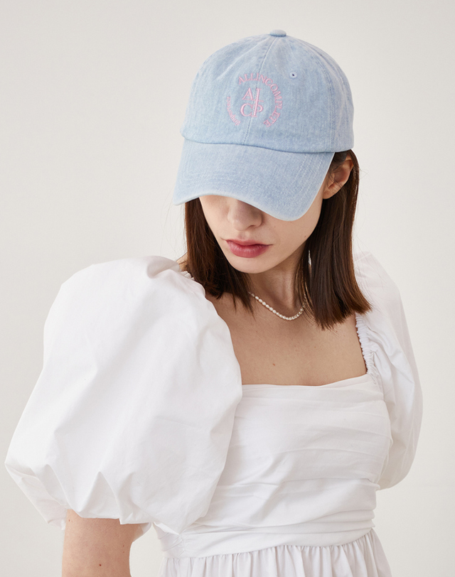올인컴플리트 Round Logo Ball Cap (10 Colors) 착용컷