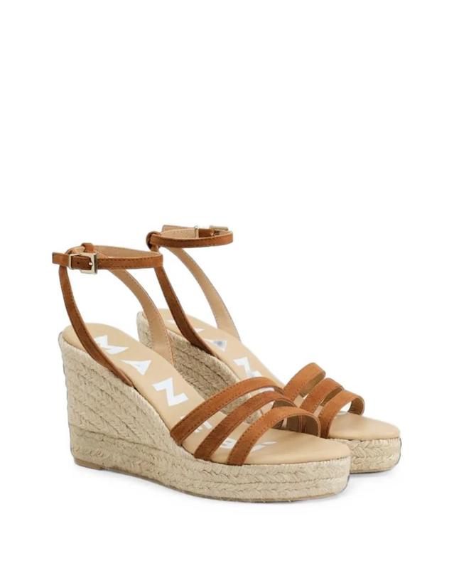 마네비 [해외직구] 26 FW 마네비 suede wedge espadrilles W34WYALMOND TP459256011 착용컷