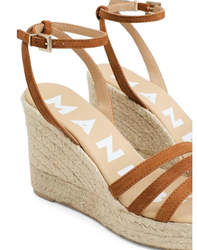 마네비 [해외직구] 26 FW 마네비 suede wedge espadrilles W34WYALMOND TP459256011 착용컷