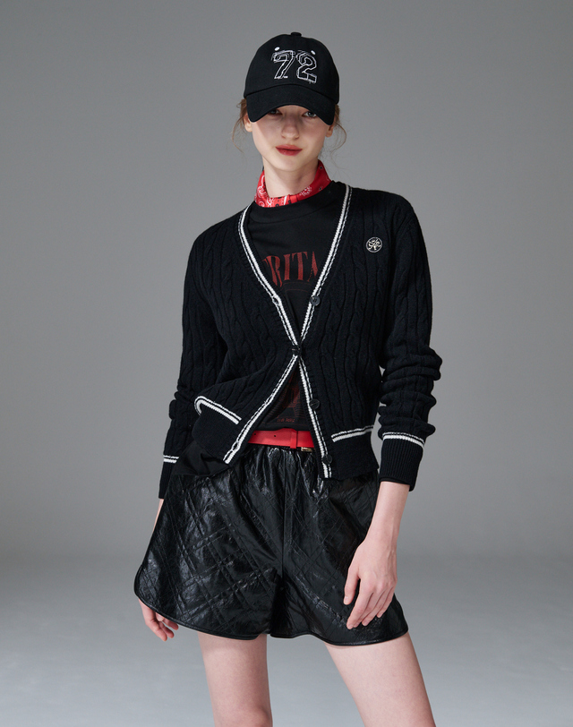크림골프 Quilted shorts 퀼티드 쇼츠 착용컷