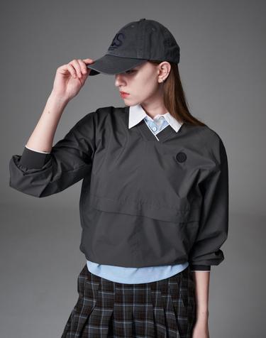 Waterproof V neck woven MTM V 넥 우븐 맨투맨
