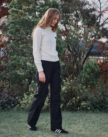 Keep warm semi wide pants 기모 세미 와이드 팬츠