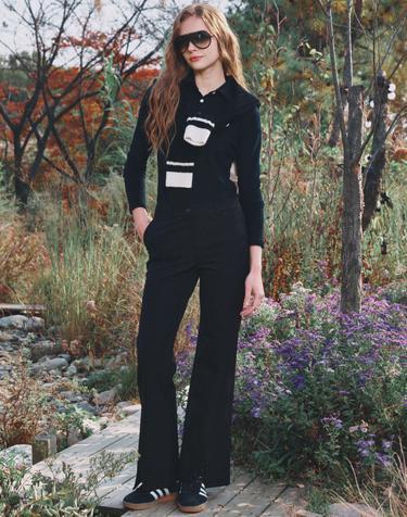 Semi slit boots cut pants 세미 부츠컷 팬츠