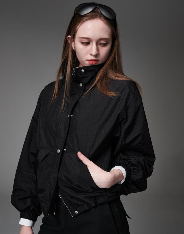 크림골프 Mock neck string jumper 모크넥 스트링 점퍼 착용컷
