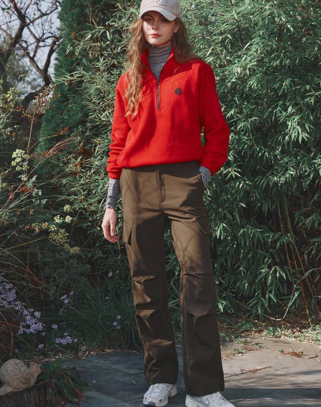 크림골프 [Re-order] Keep warm semi wide pants 기모 세미 와이드 팬츠 착용컷
