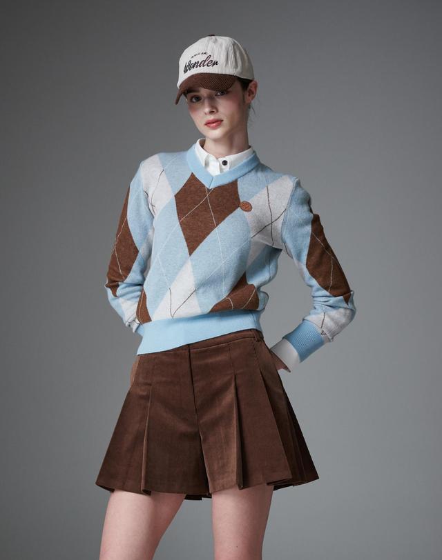 크림골프 Argyle pull over 아가일 긴팔 풀오버 착용컷